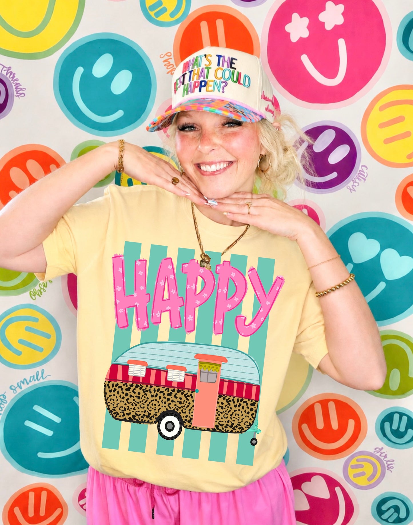 Happy camper (comfort color mock)