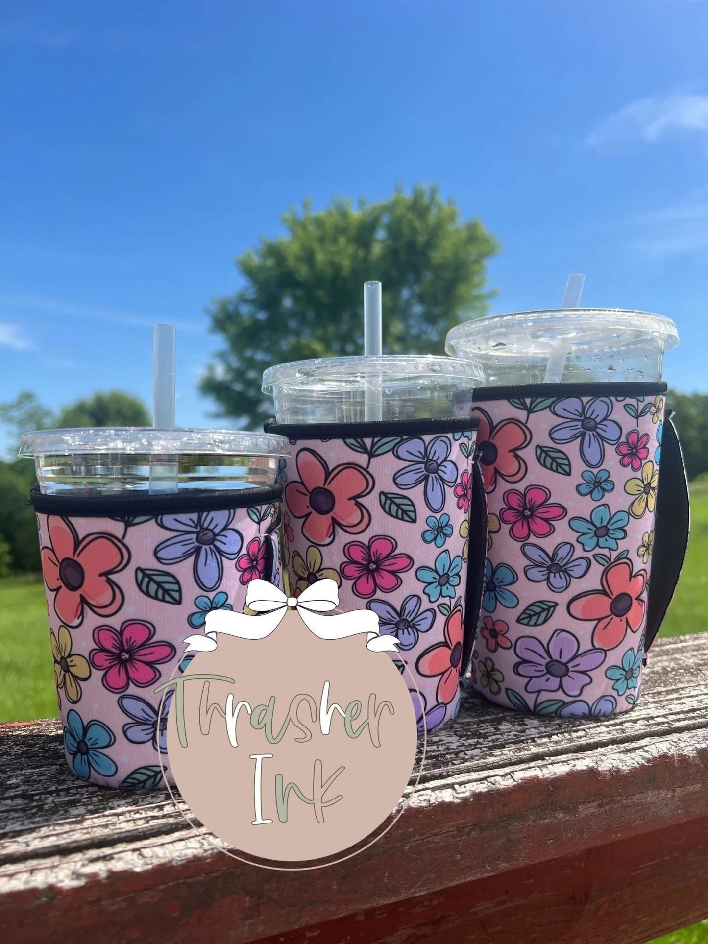 16oz koozie with handle
