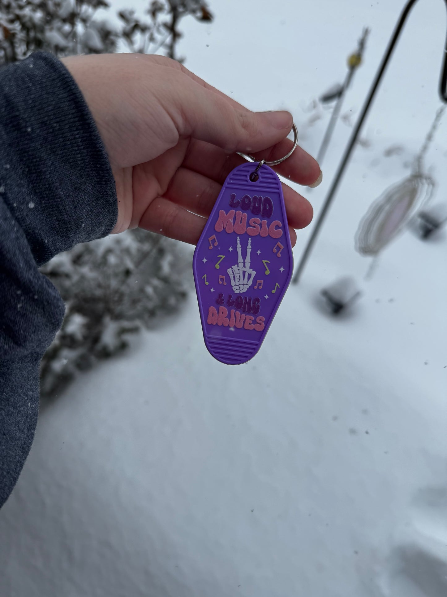 Loud music keychain