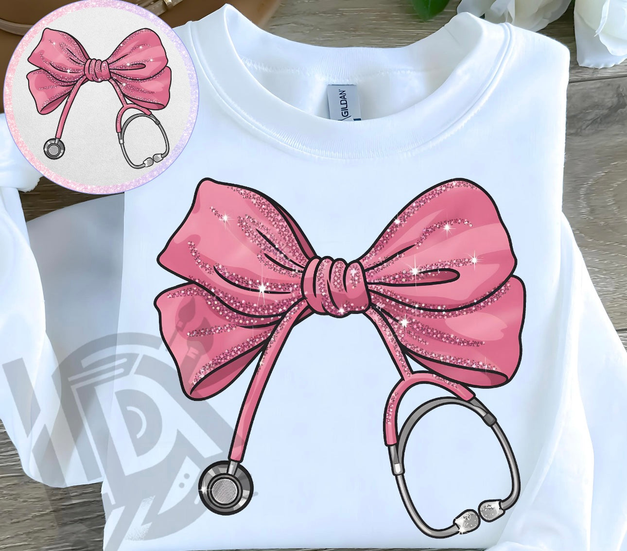 Nurse coquette bow