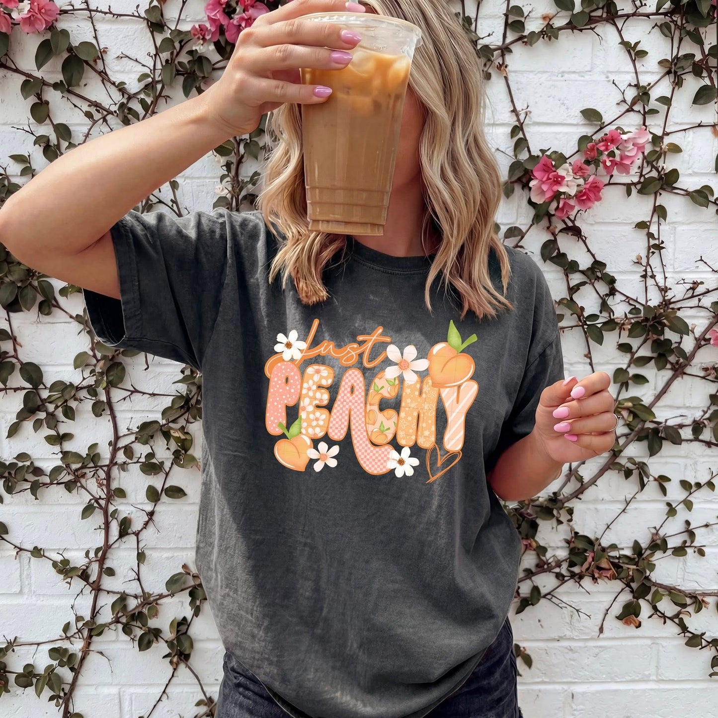 Just peachy (comfort color mock up)