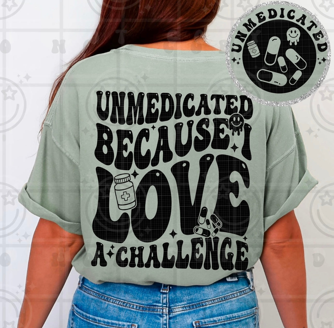 Unmedicated (comfort color mock)