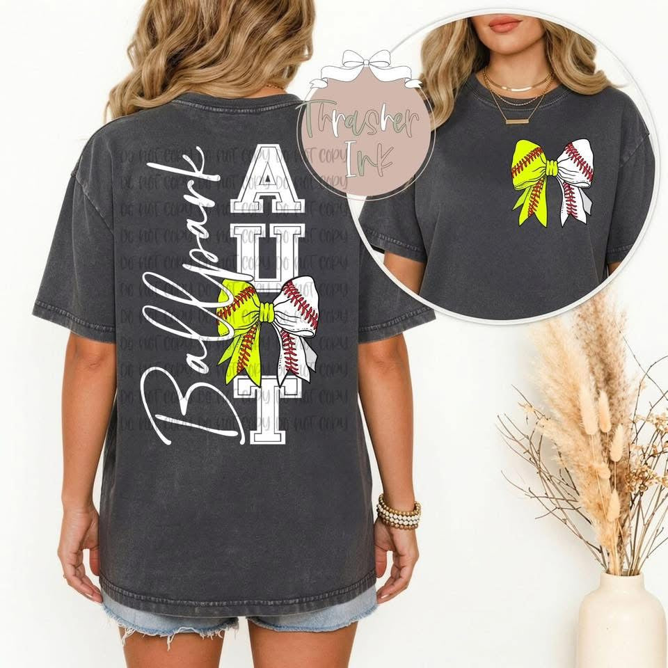 Ballpark aunt (comfort color mock)
