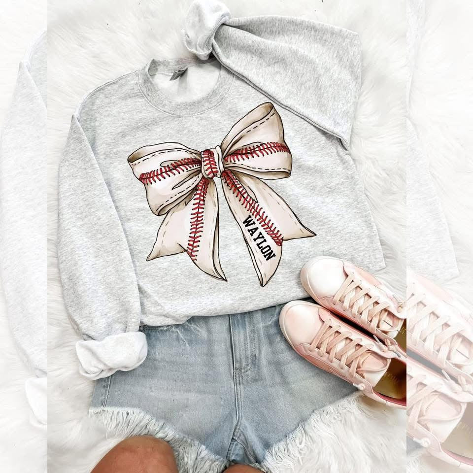 Baseball bow (Custom Name)
