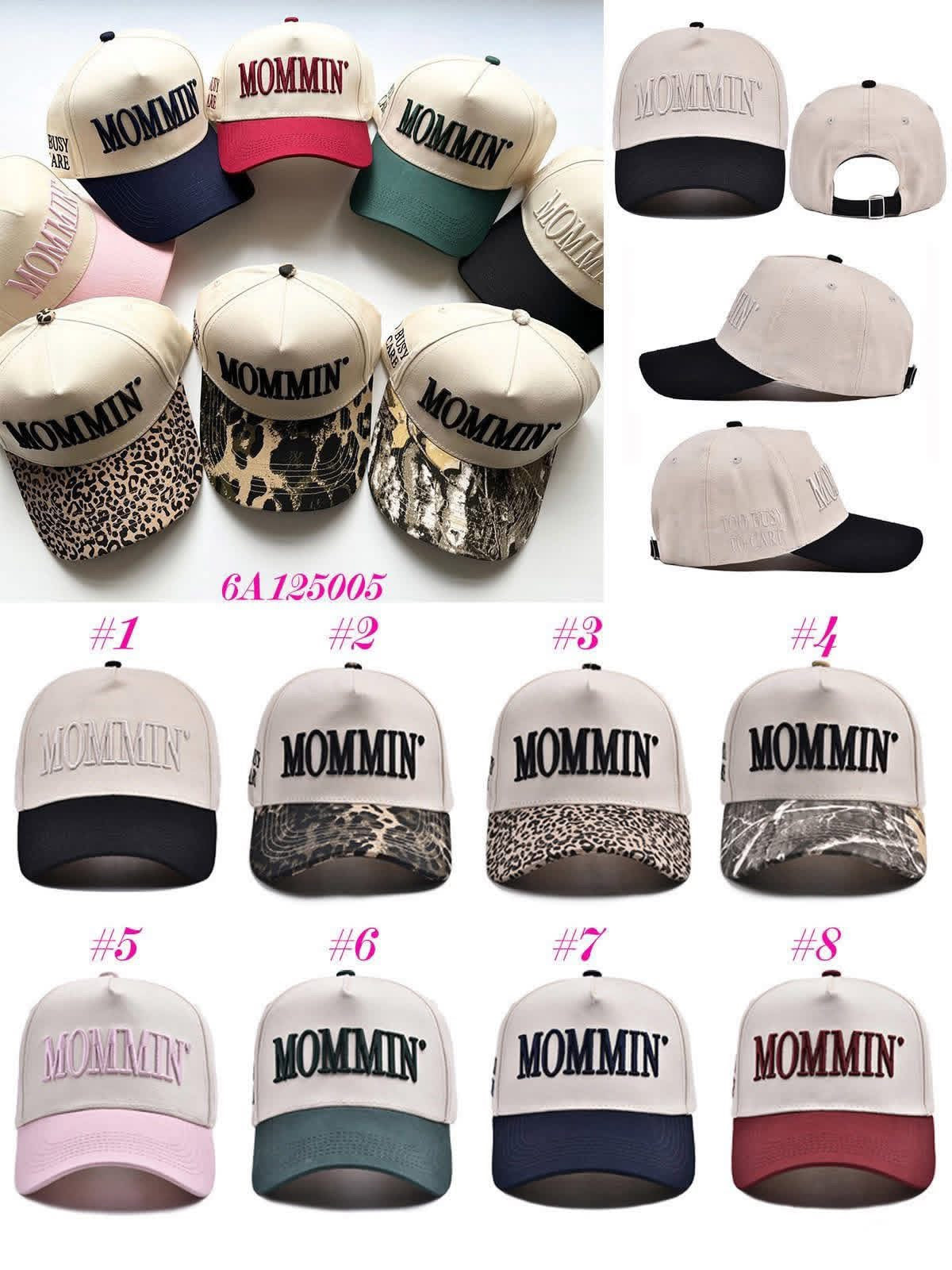 Mommin embroidered hat