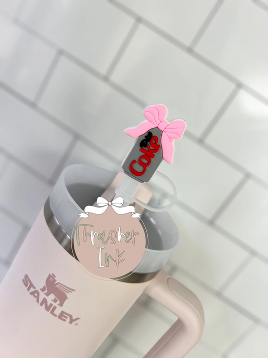10mm Straw Topper- DC coquette soda