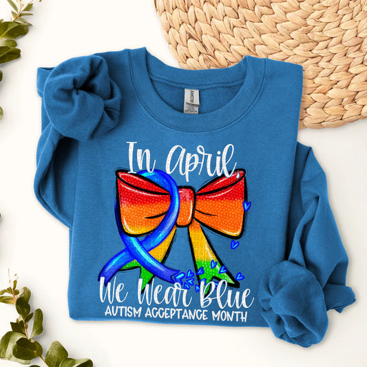 In April we wear blue