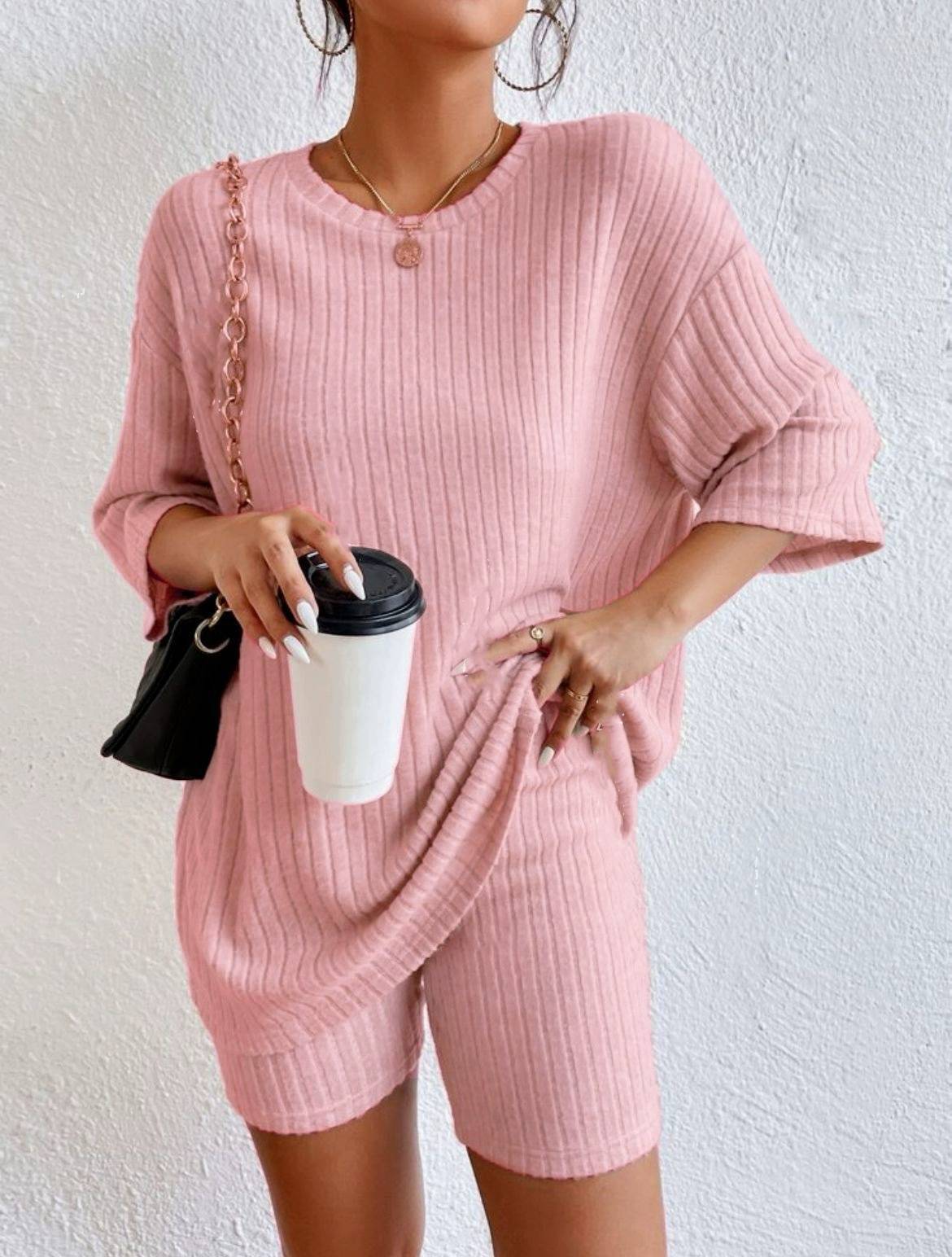 Ribbed comfy set
