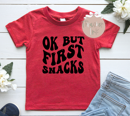Ok but first snacks