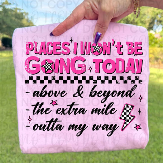 Places I won’t be going
