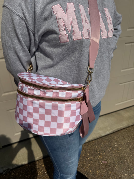 Light pink/muave belt bag