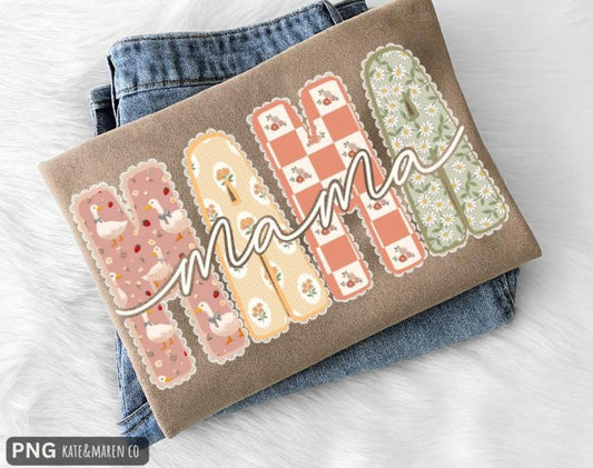 Vintage Mama goose (comfort color mock)