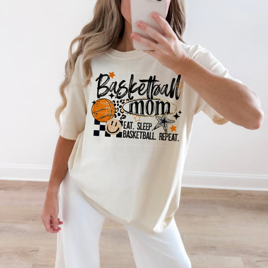 Basetball mom (comfort color mock)