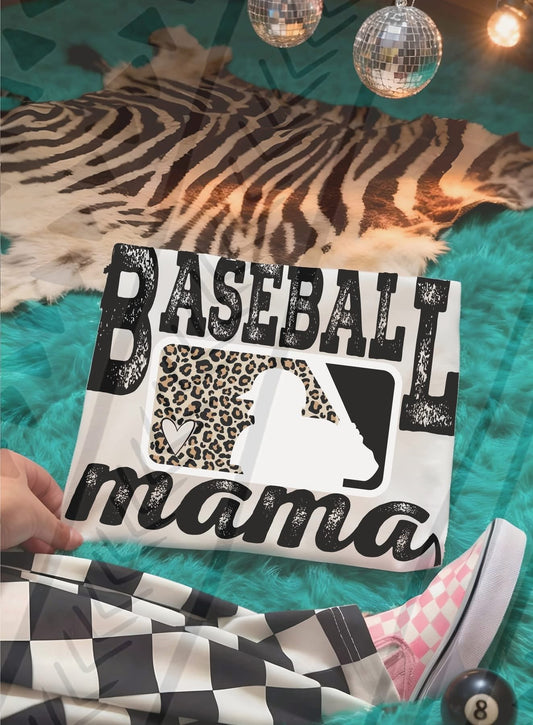 Baseball mama (comfort color mock)