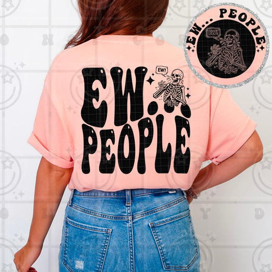 Ew people (neon cantaloupe comfort color)