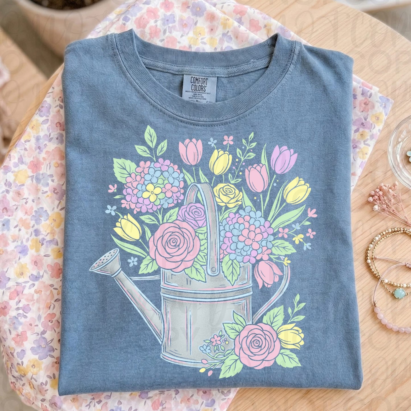 Pastel flower (comfort color mock up)