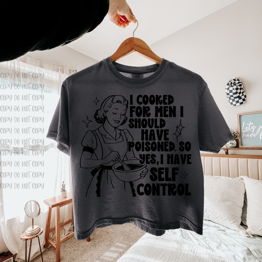 I cooked for men