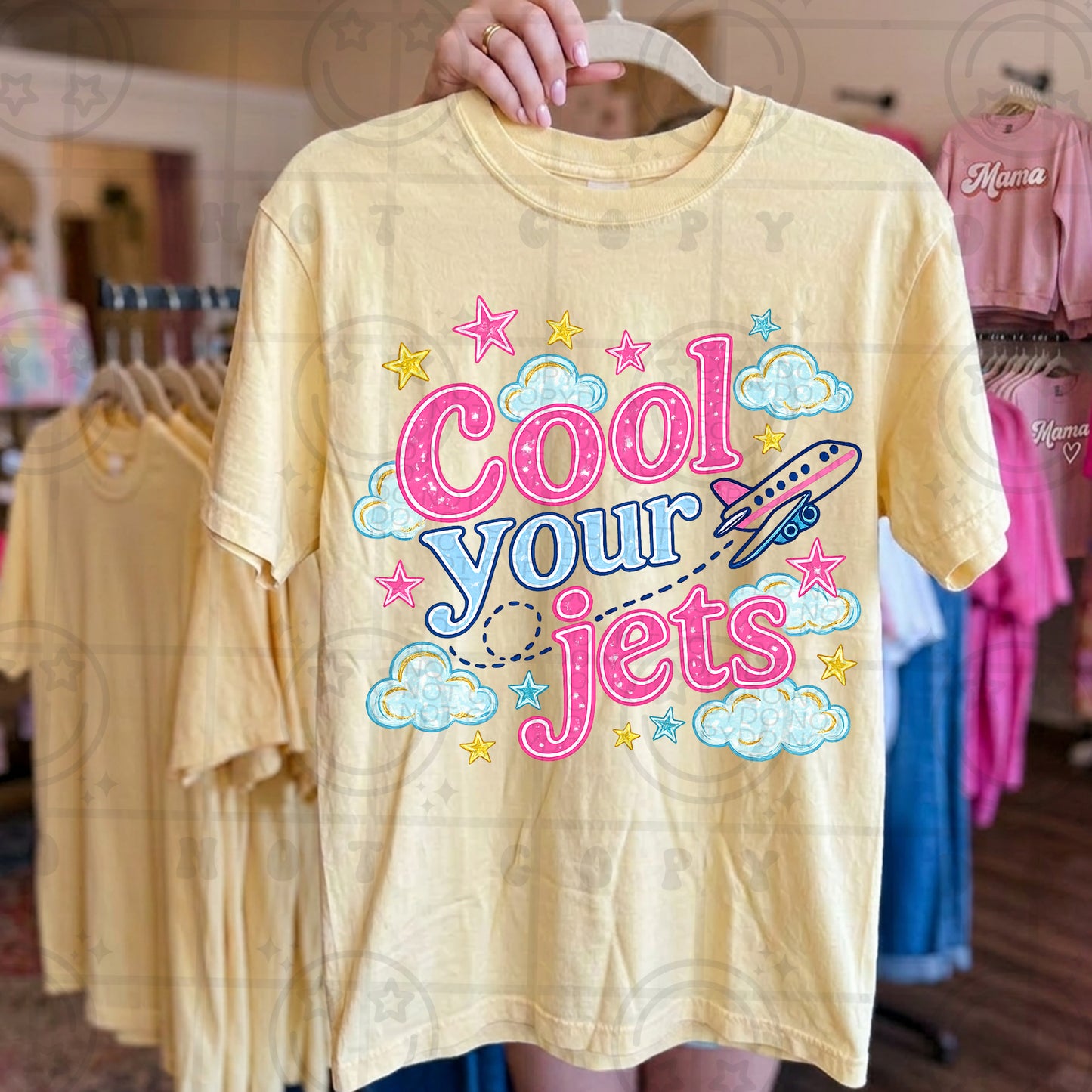 Cool your jets (comfort color mock)