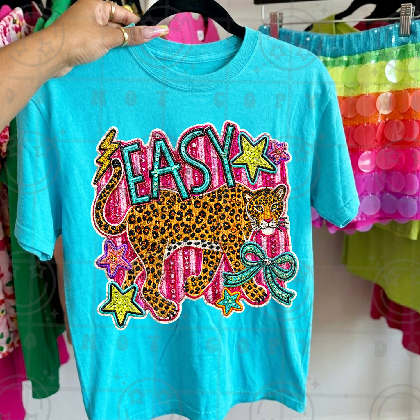Easy tiger (comfort color mock)