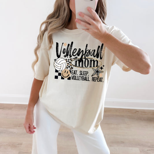 Volleyball mom (comfort color mock)