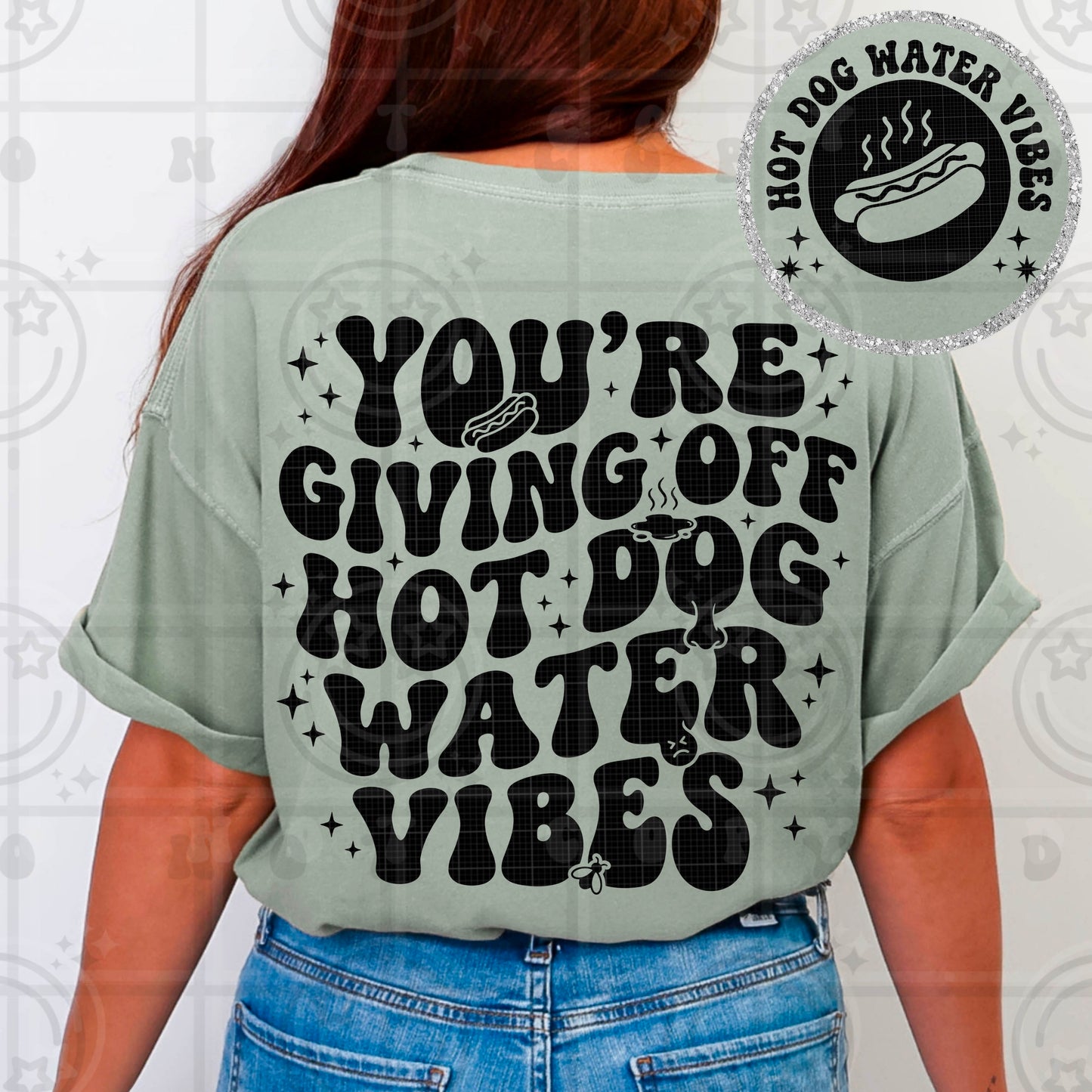Hot dog water vibes (comfort color mock)