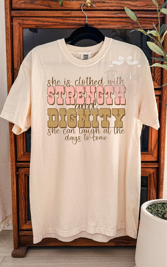She is clothed with strength