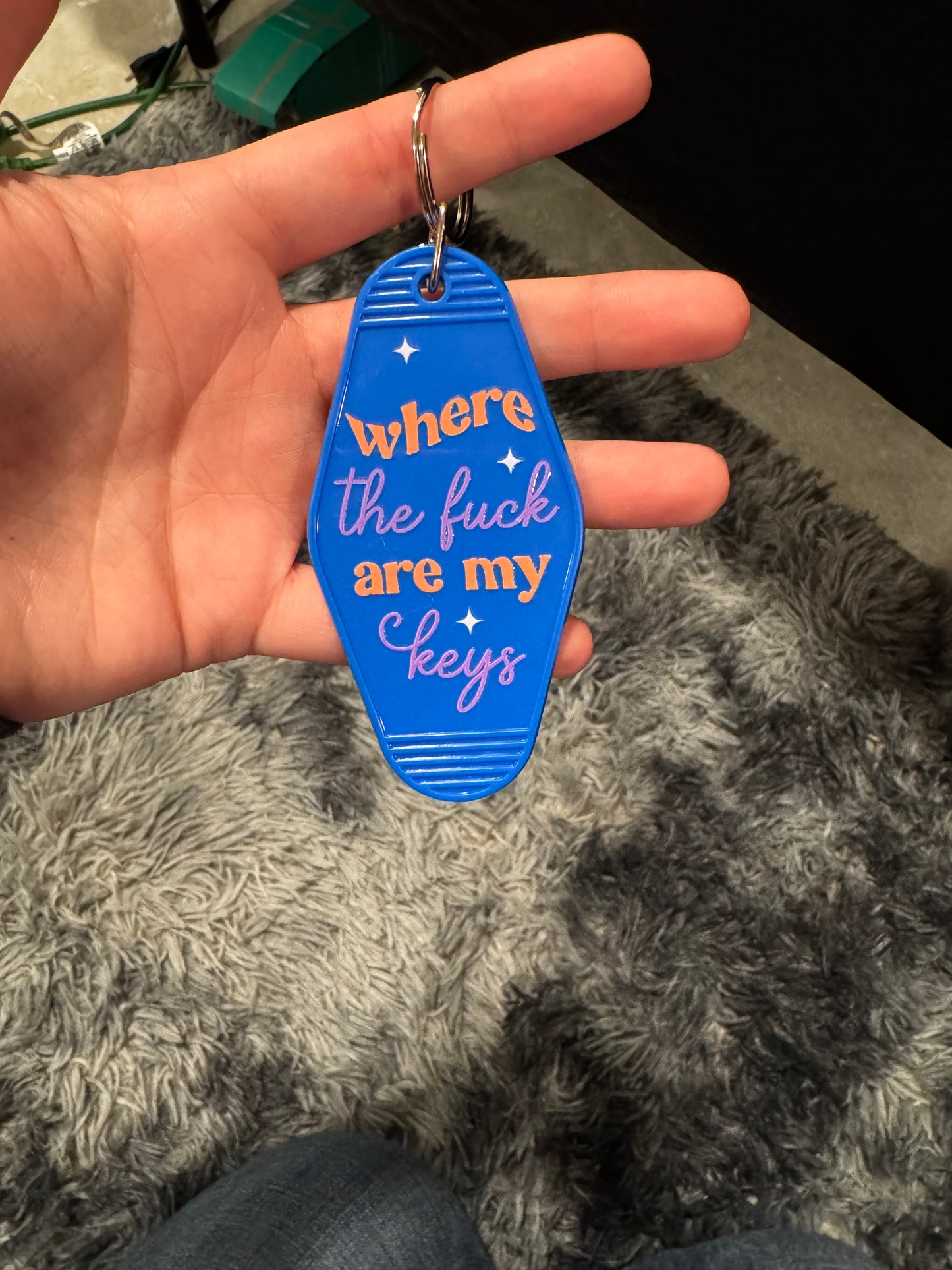 Where the f*** are my keys keychain