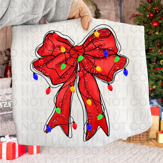 Christmas bow lights