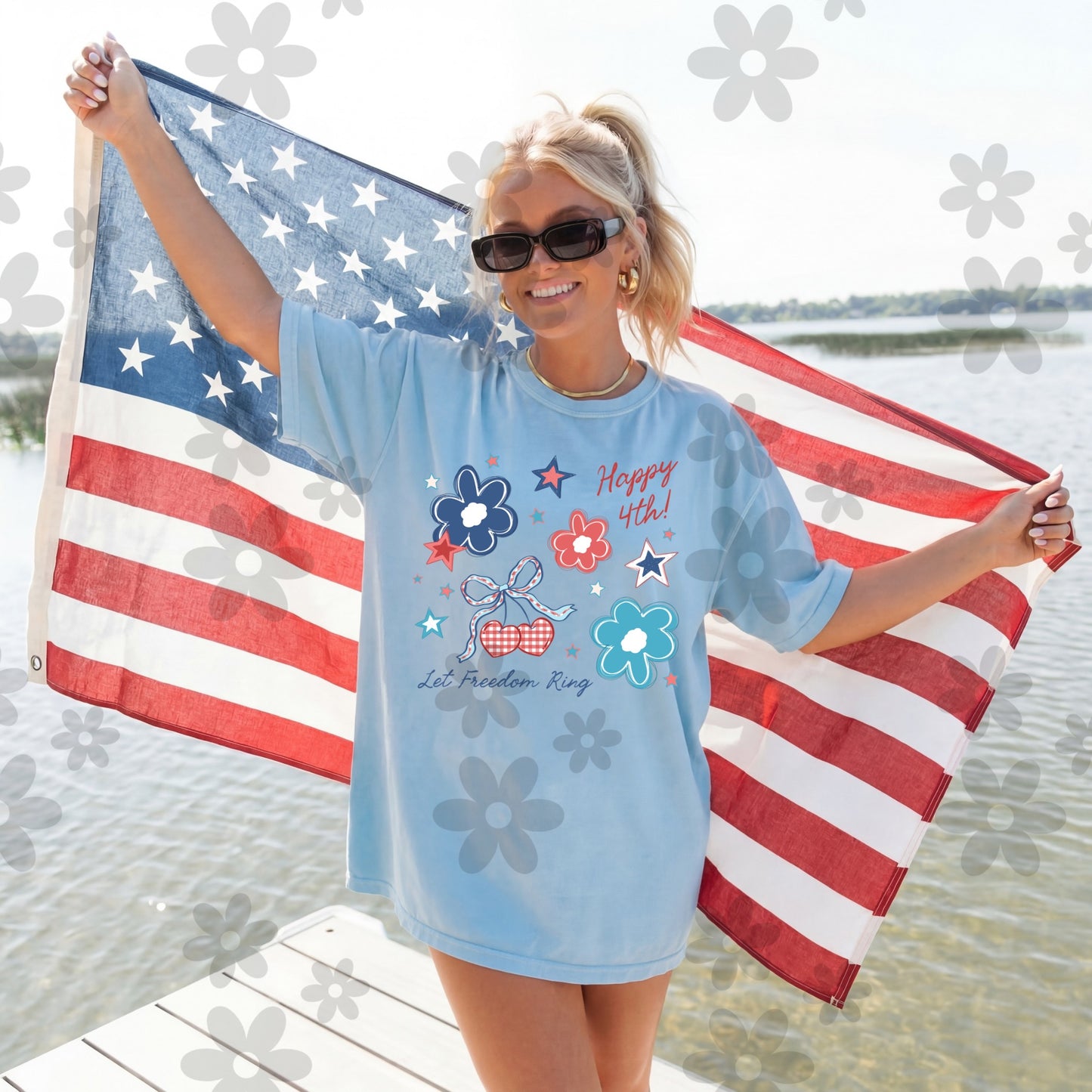 Happy 4th (Comfort color mock)