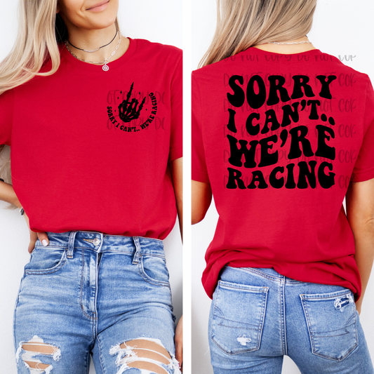Sorry I can’t we’re racing