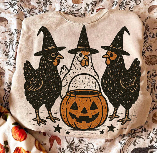 Halloween chickens