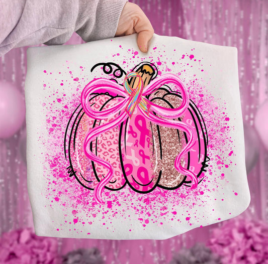 Breast cancer pumpkin