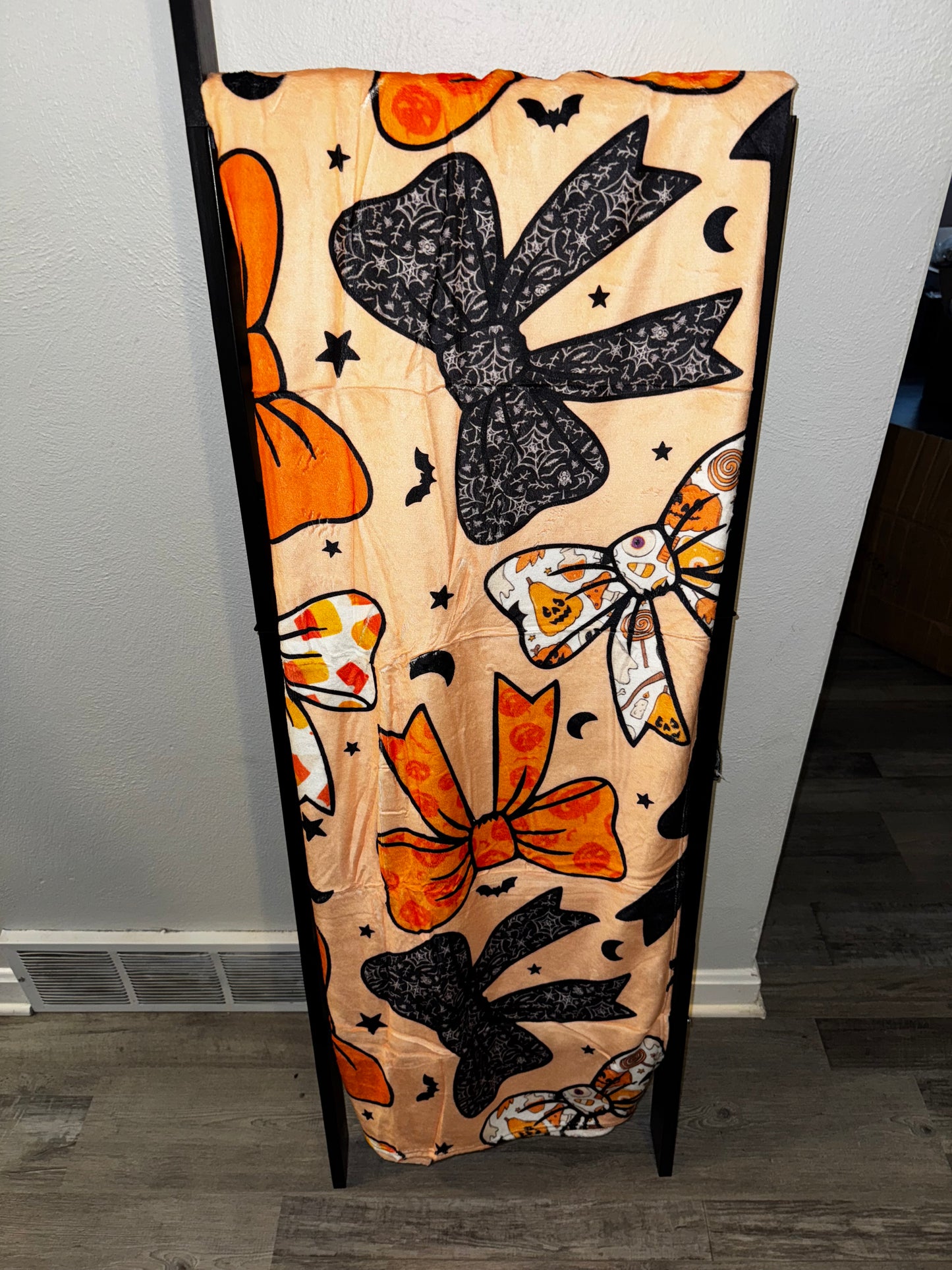 Halloween bows blanket 60x80