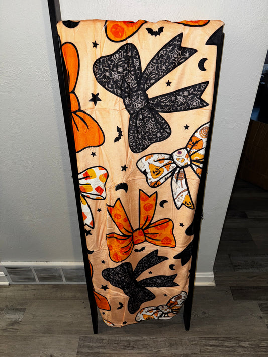 Halloween bows blanket 60x80