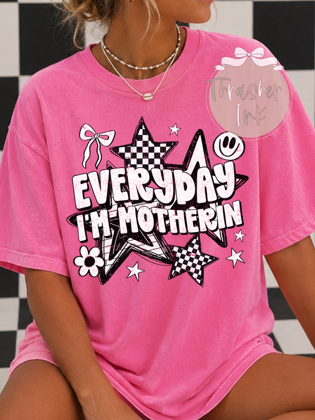 Everyday I’m motherin (comfort color mock)
