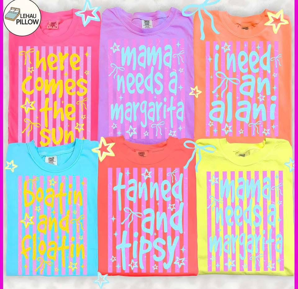 Mama needs a margarita(comfort color mock)