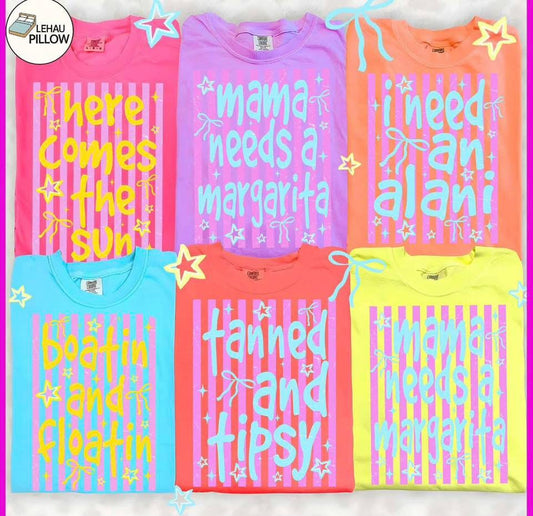 Mama needs a margarita(comfort color mock)