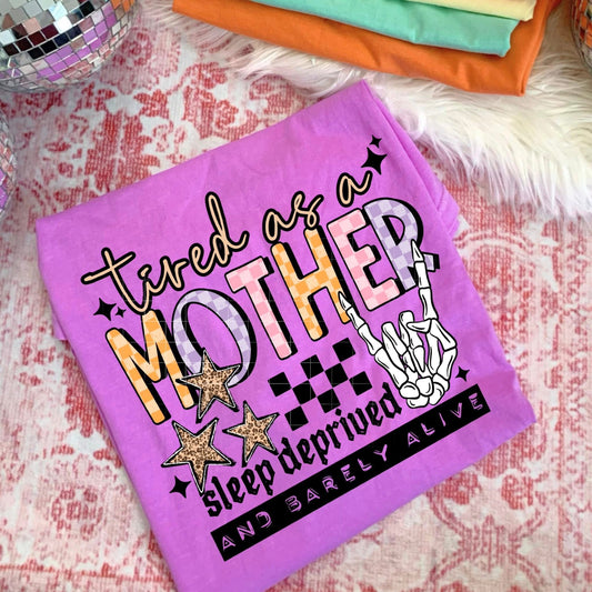 Tired as a mother (comfort color mock)