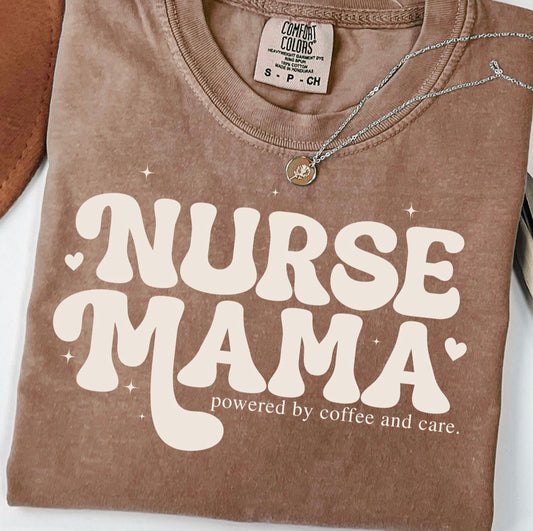 Nurse mama (comfort color mock)