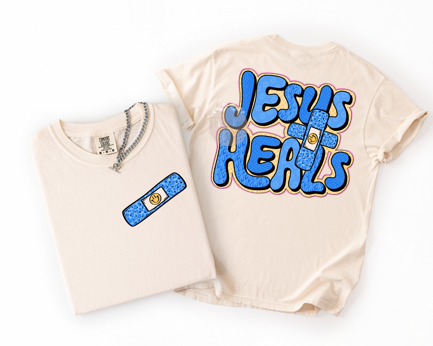 Jesus heals (comfort color mock)