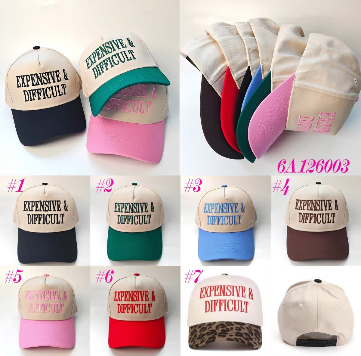 Expensive and difficult embroidered hat