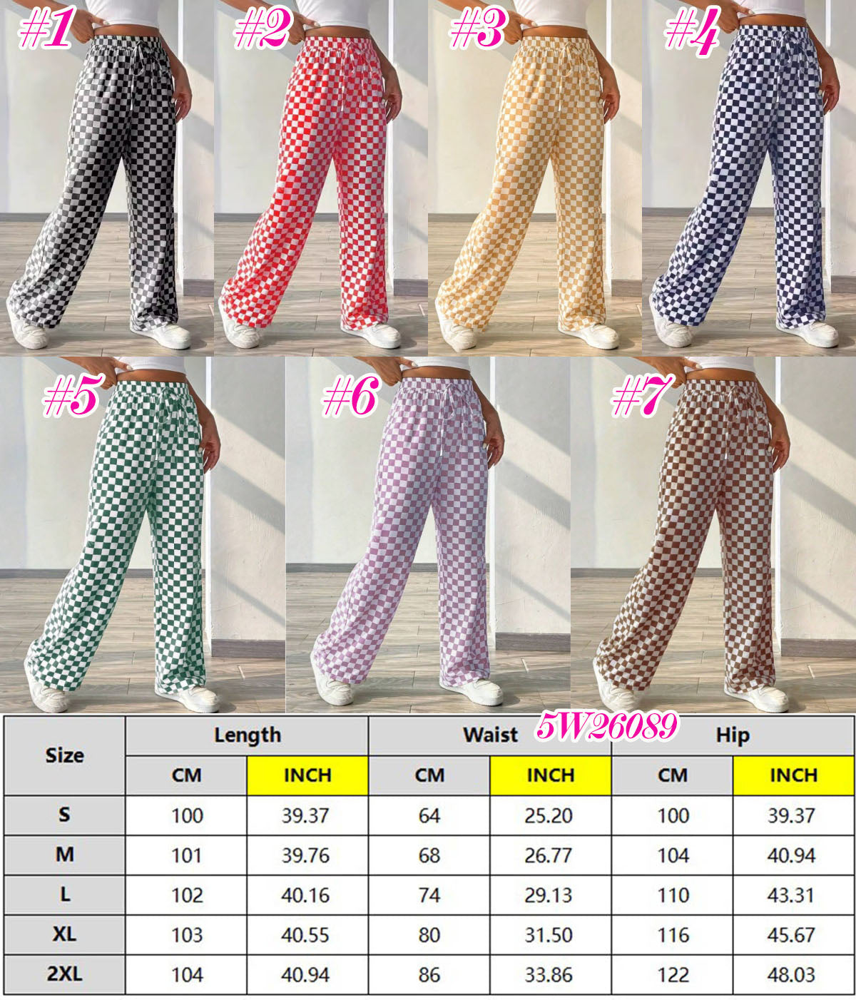 Checkered pants