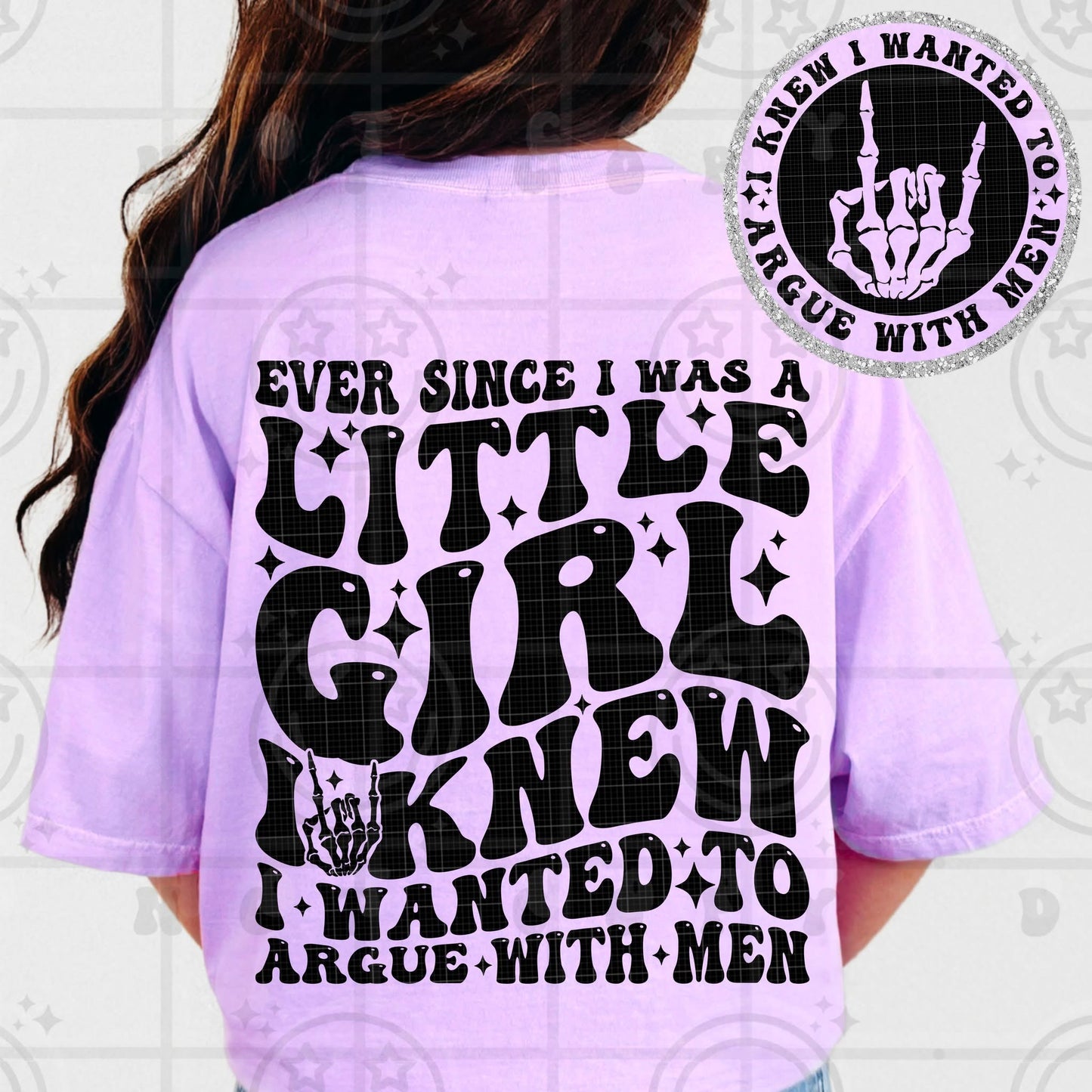 Argue with men (comfort color mock)