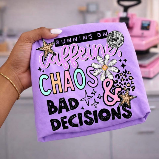 Running on caffein, chaos and bad decisions (comfort color mock)