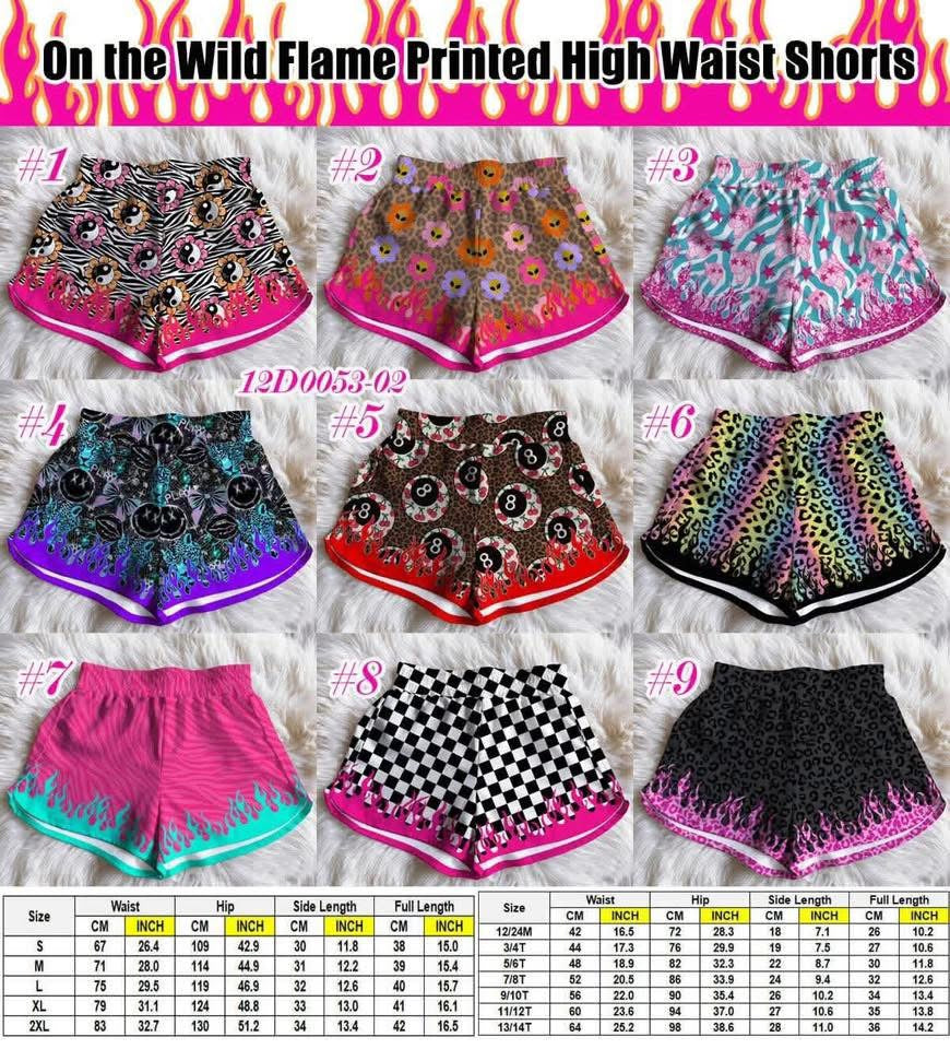 Adult high waist shorts
