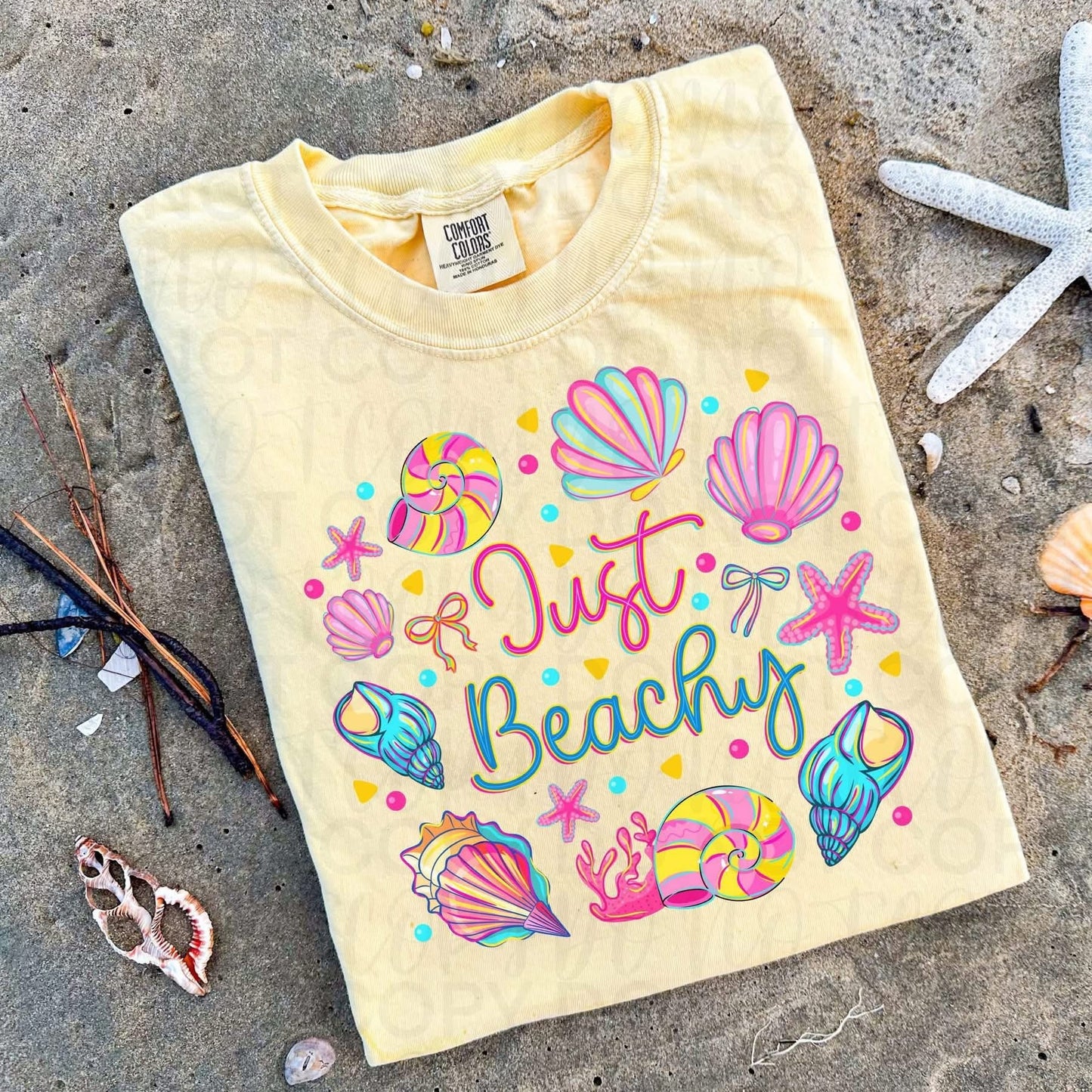 Just beachy (comfort color mock up)
