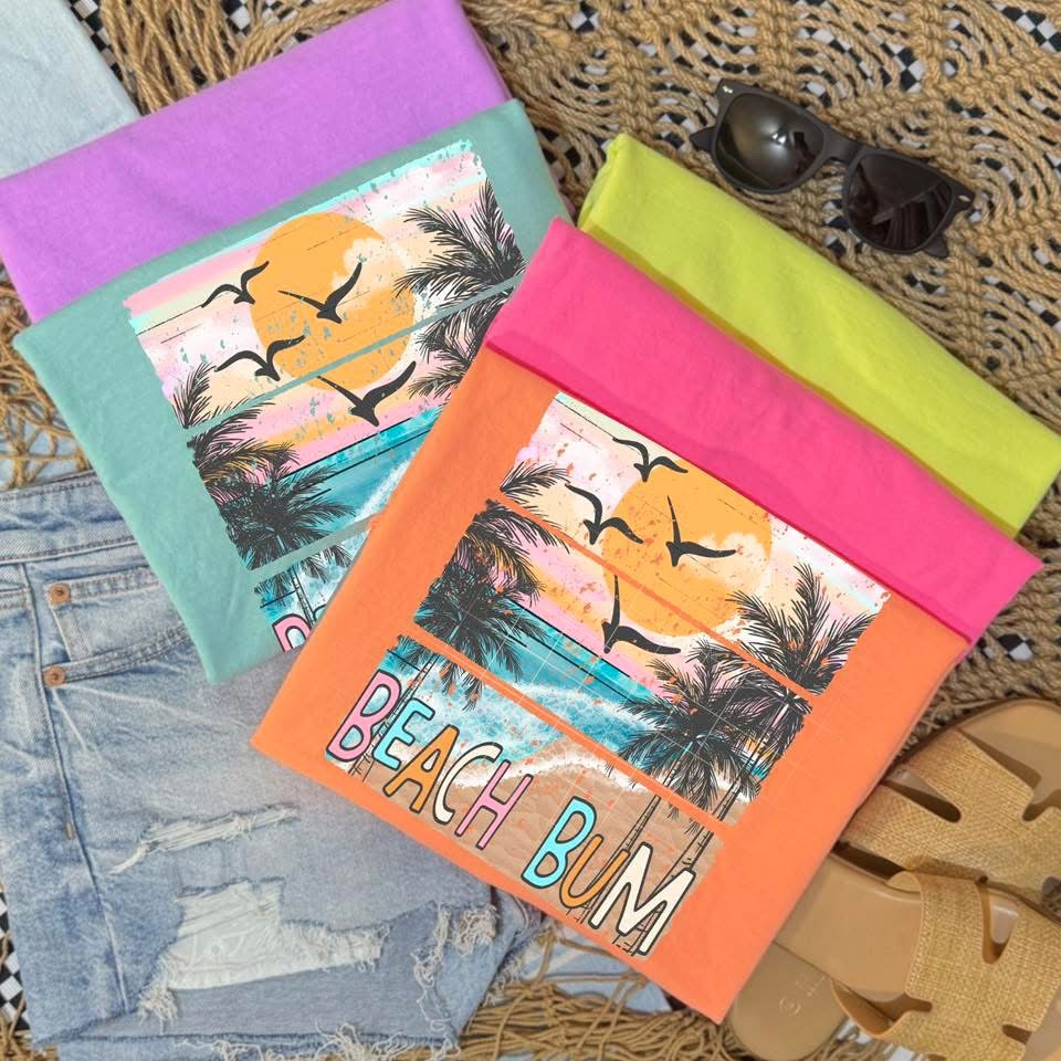 Beach bum (comfort color mock)