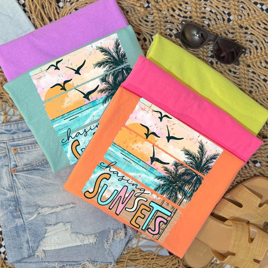 Chasing sunsets (comfort color mock)