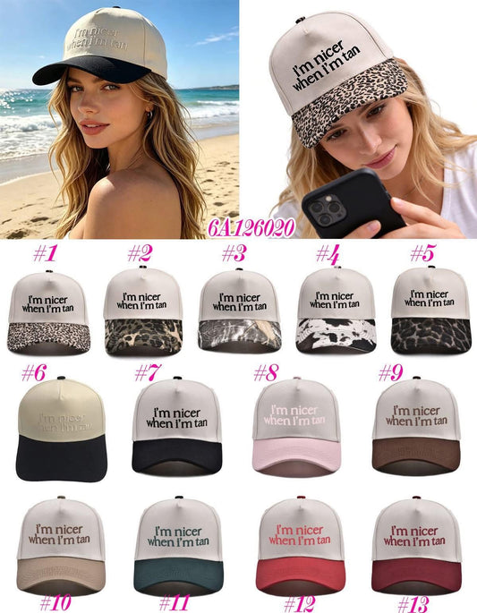 Nicer when tan embroidered hat