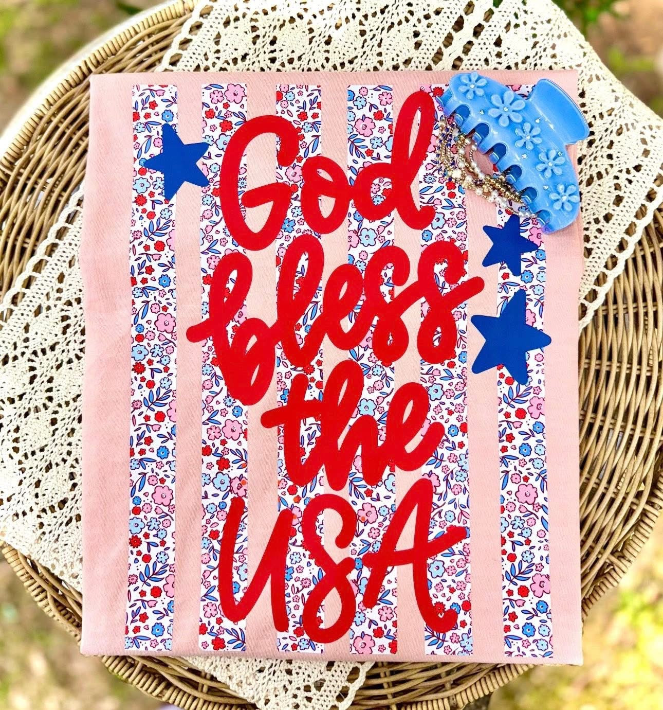 God bless the USA (comfort color mock)